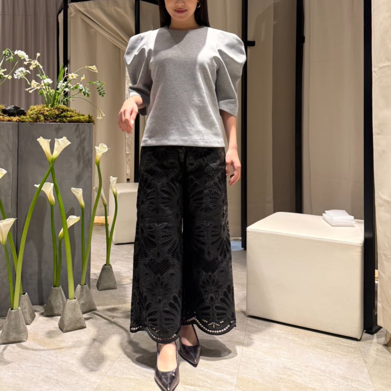 予約】Puff Shoulder Tops gray | HEVE