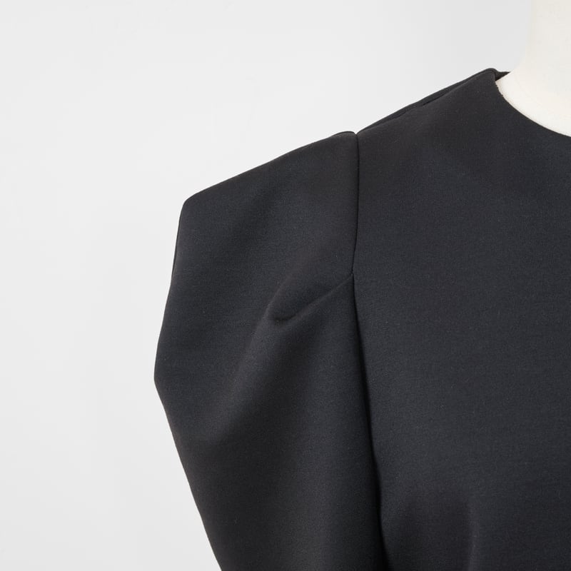 予約】Puff Shoulder Tops black | HEVE