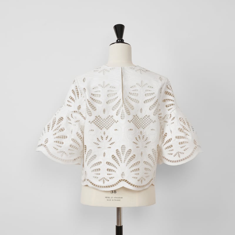 再予約】Leather Lace Scalap BL white | HEVE
