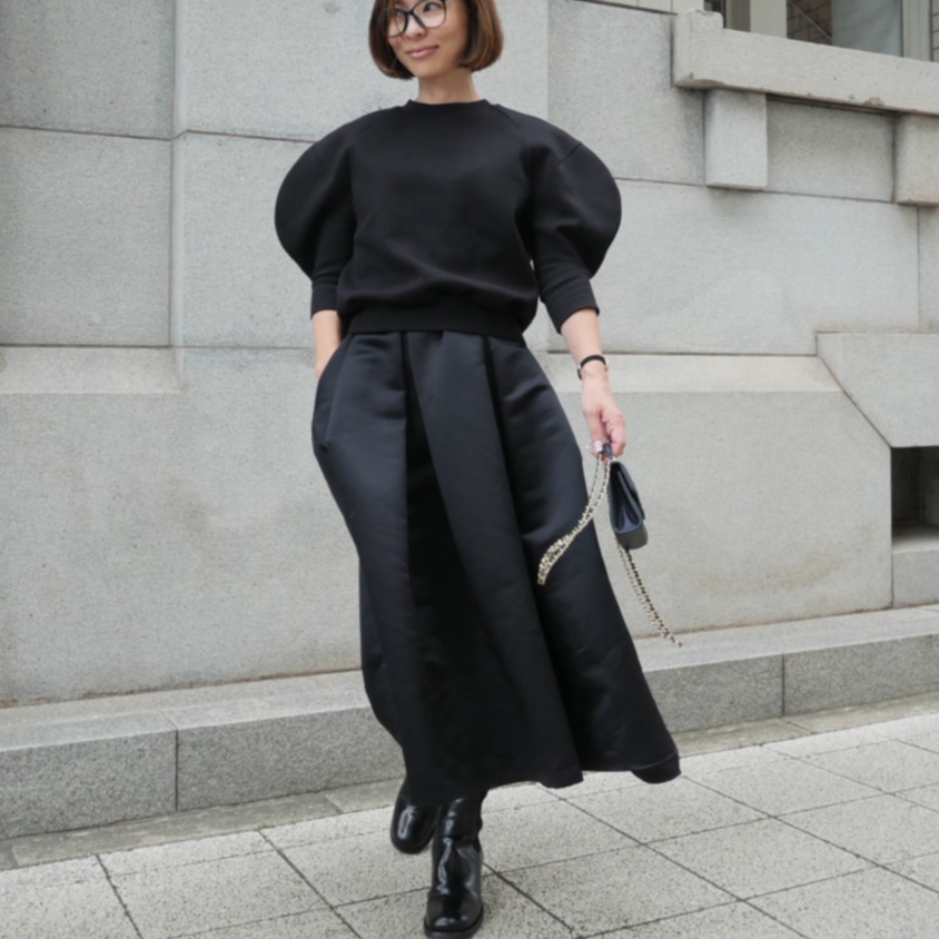 【美品】heve Cloudy Tops チャコール Cloudy Tops black | HEVE