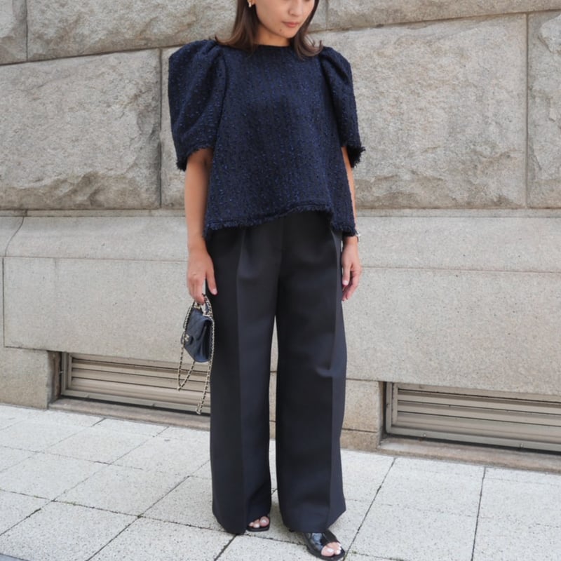 Bubbly Tweed black heve へイヴ Heve ヘイブ Bubbly Tweed black