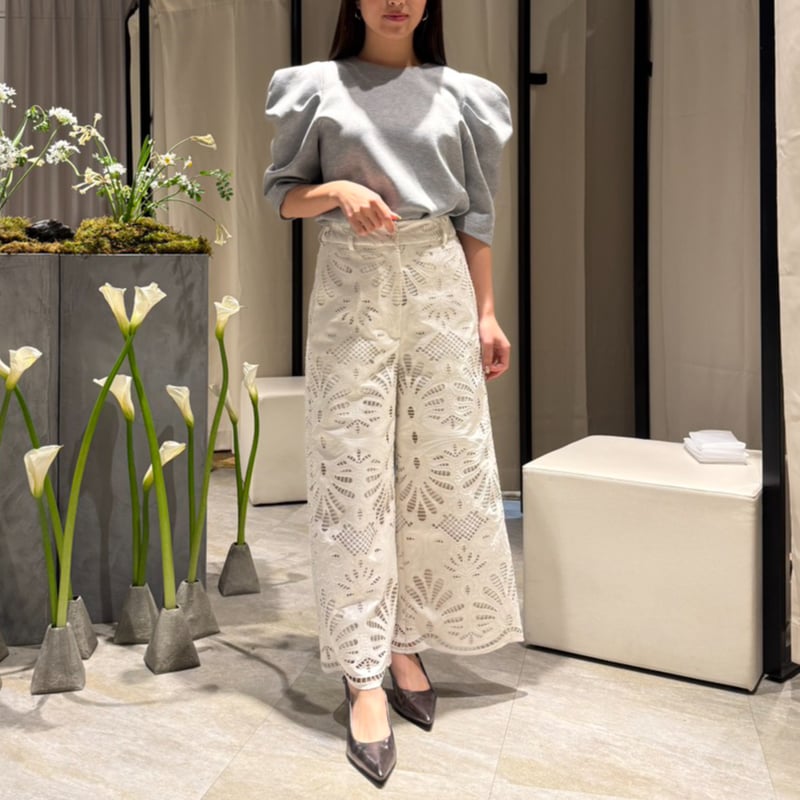 予約】Puff Shoulder Tops gray | HEVE