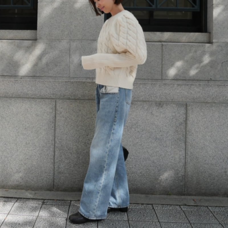 Bubbly 2way Cable Cardigan white | HEVE