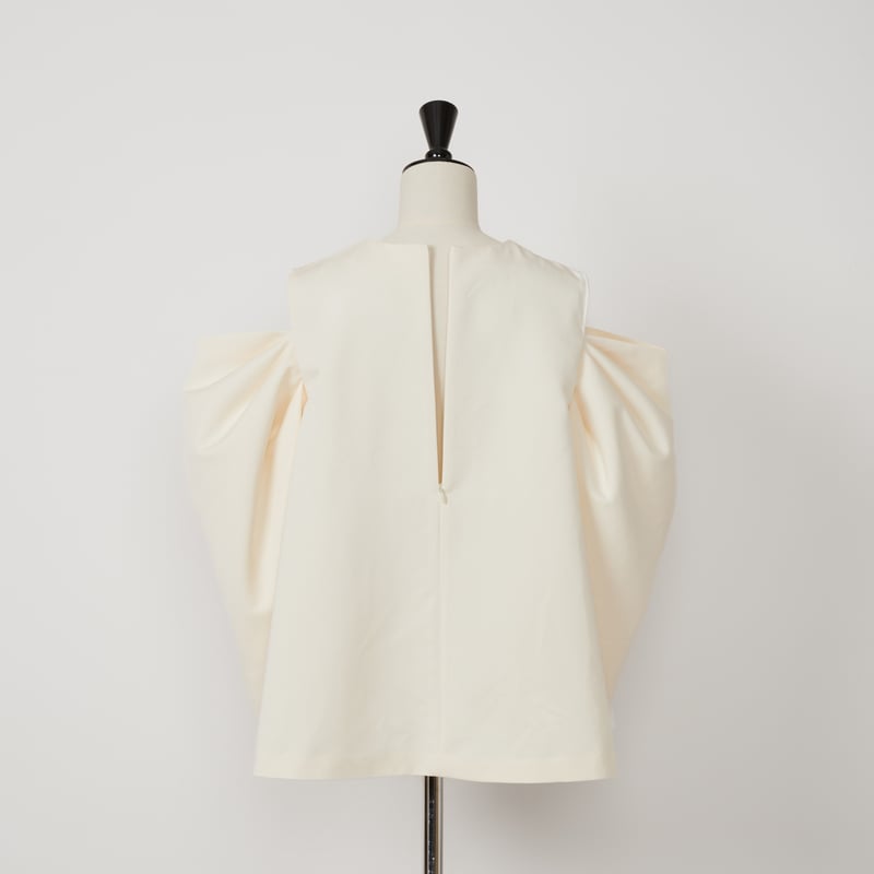 【本日限定値下げ】heve へイヴ シアーバブリーBL バブリーブラウス Cut off soulder BL vanilla | HEVE