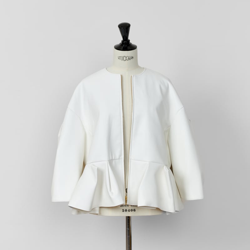 PELLICULE ribbon gather lib blouson ホワイト ribbon gather lib blouson｜PELLICULE | ぺリキュール