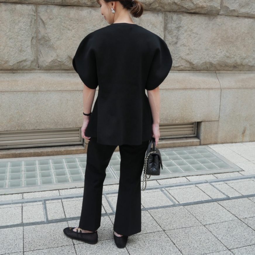 Arch Peplum knit black | HEVE