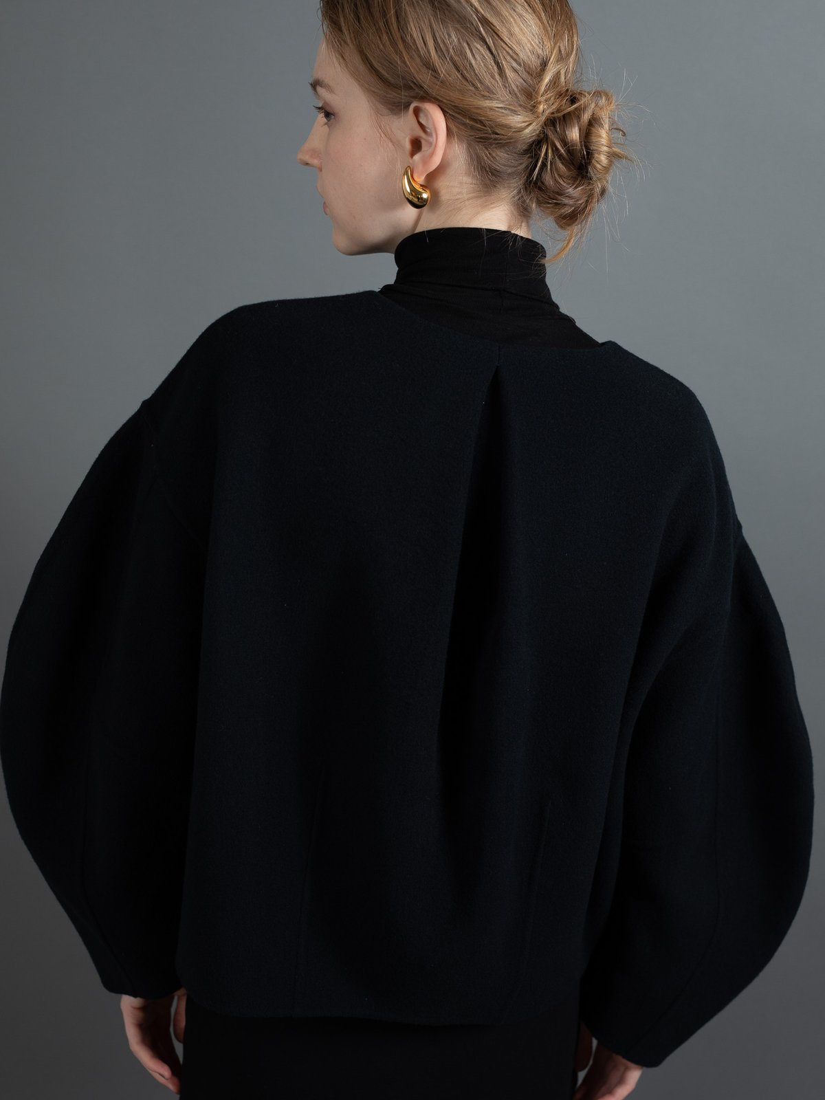 rever jacket coat navy | HEVE