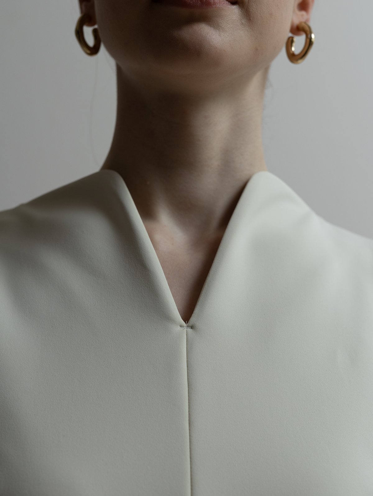 Heart neck all-in-one ecru | HEVE