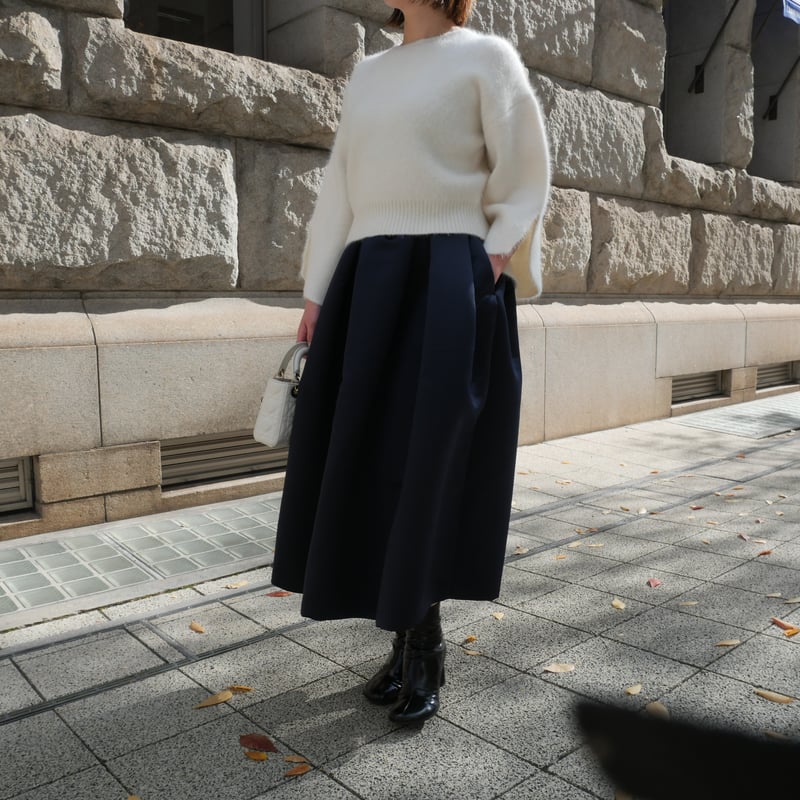 heve satin dress tuck SK サテンドレスタックスカート HEVE satin dress tuck SK サテンドレスタックスカート