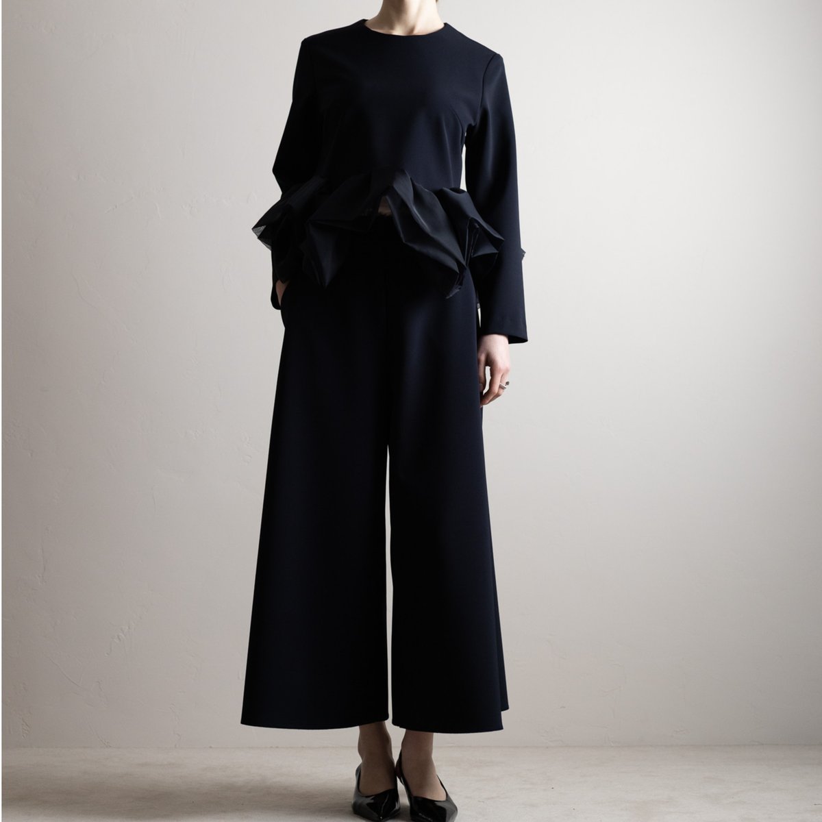 【新品未使用】HEVE Prima Flare Gaucho PT black Prima Flare Gaucho PT navy | HEVE