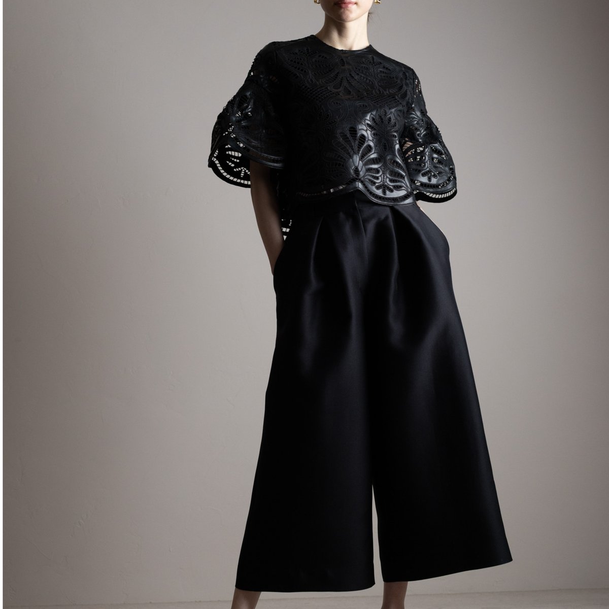Leather Lace Scalap BL black | HEVE