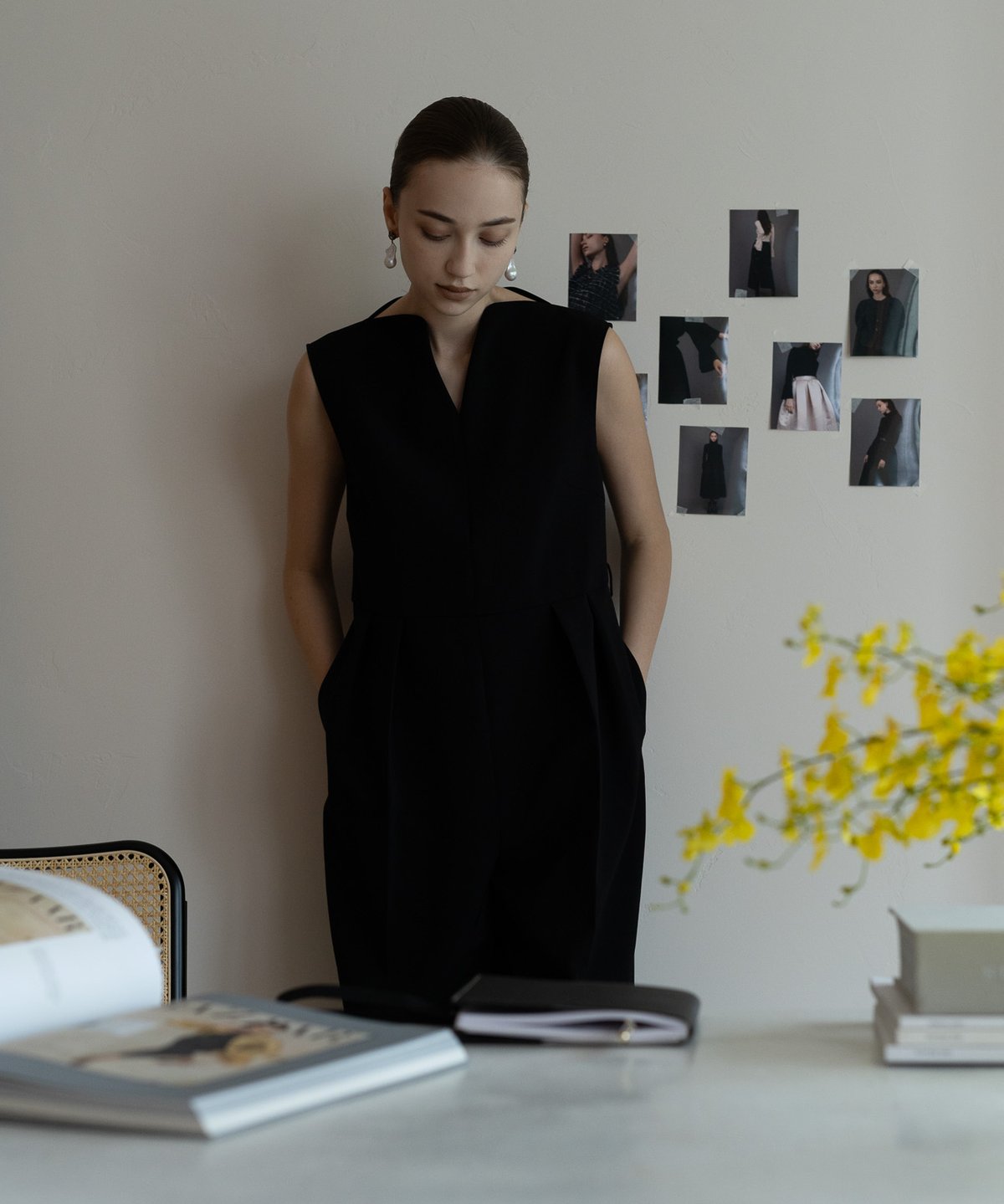 新品タグ付】Heve ヘイヴハートネックオールインワンサイズ36