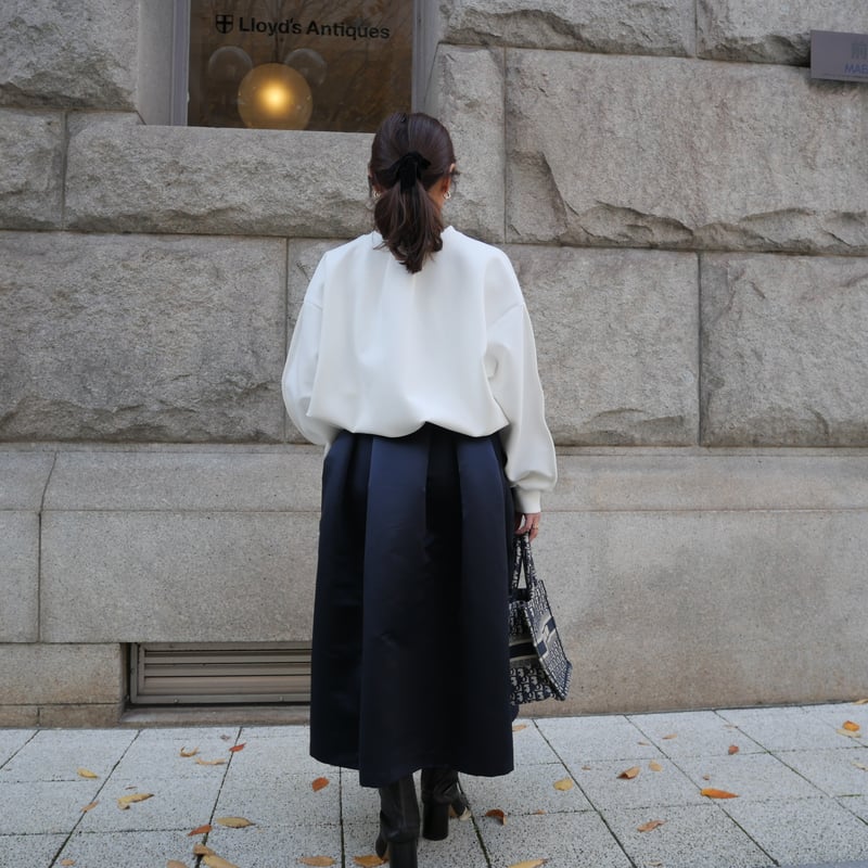 heve satin dress tuck SK サテンドレスタックスカート HEVE satin dress tuck SK サテンドレスタックスカート