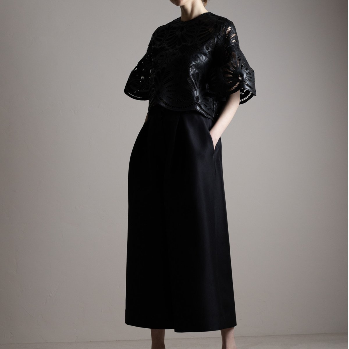 Leather Lace Scalap BL black | HEVE