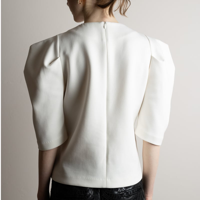 トップス heve puff shell tops Heve Puff Shell tops white