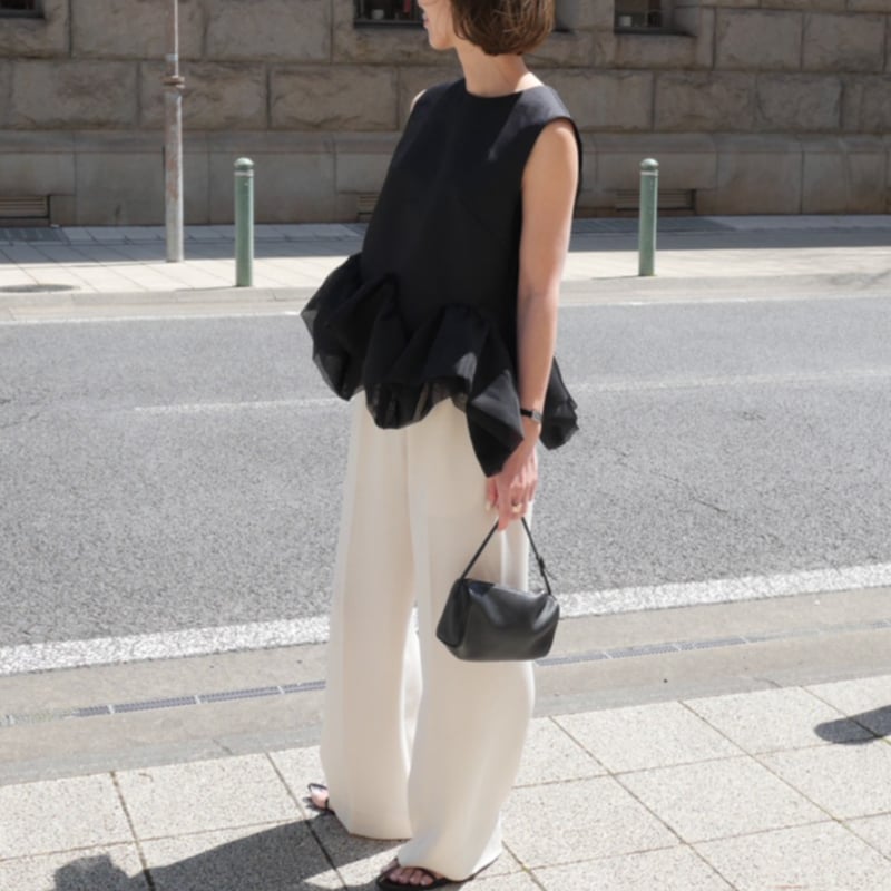 新品タグ付き☆Heve へイヴ Prima Peplum JK ブラック38 Prima Peplum Sleeveless black | HEVE