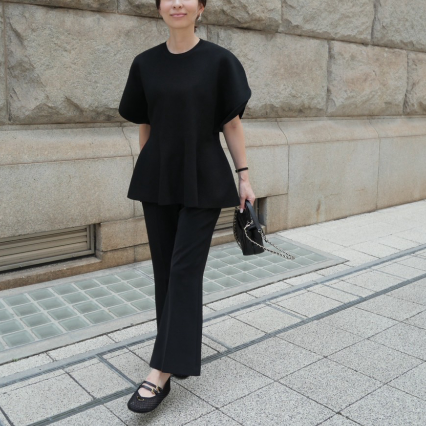 Arch Peplum knit black | HEVE