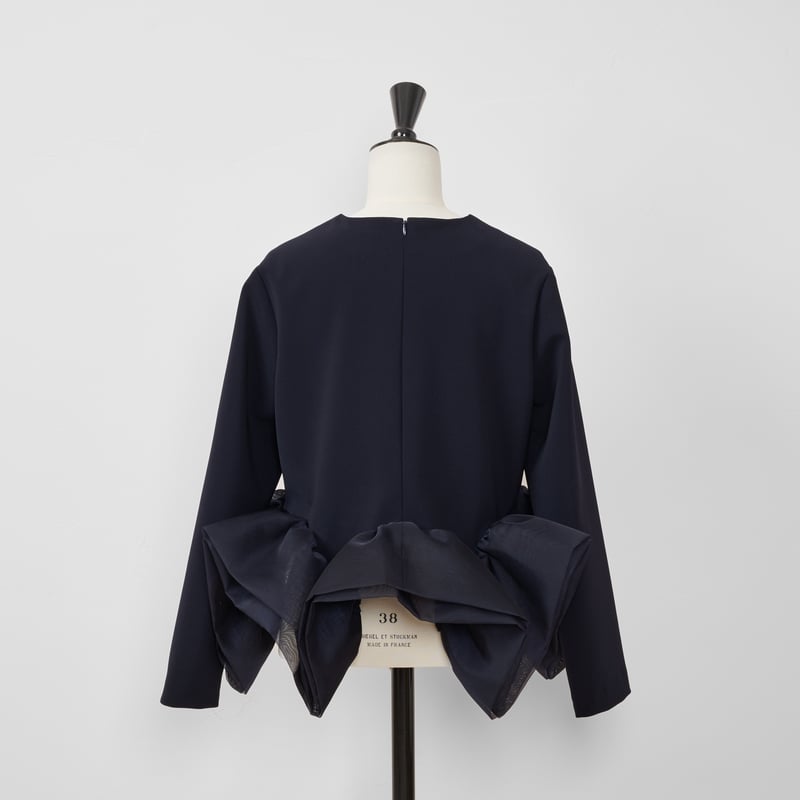 3月下旬発送】Prima Peplum BL navy | HEVE