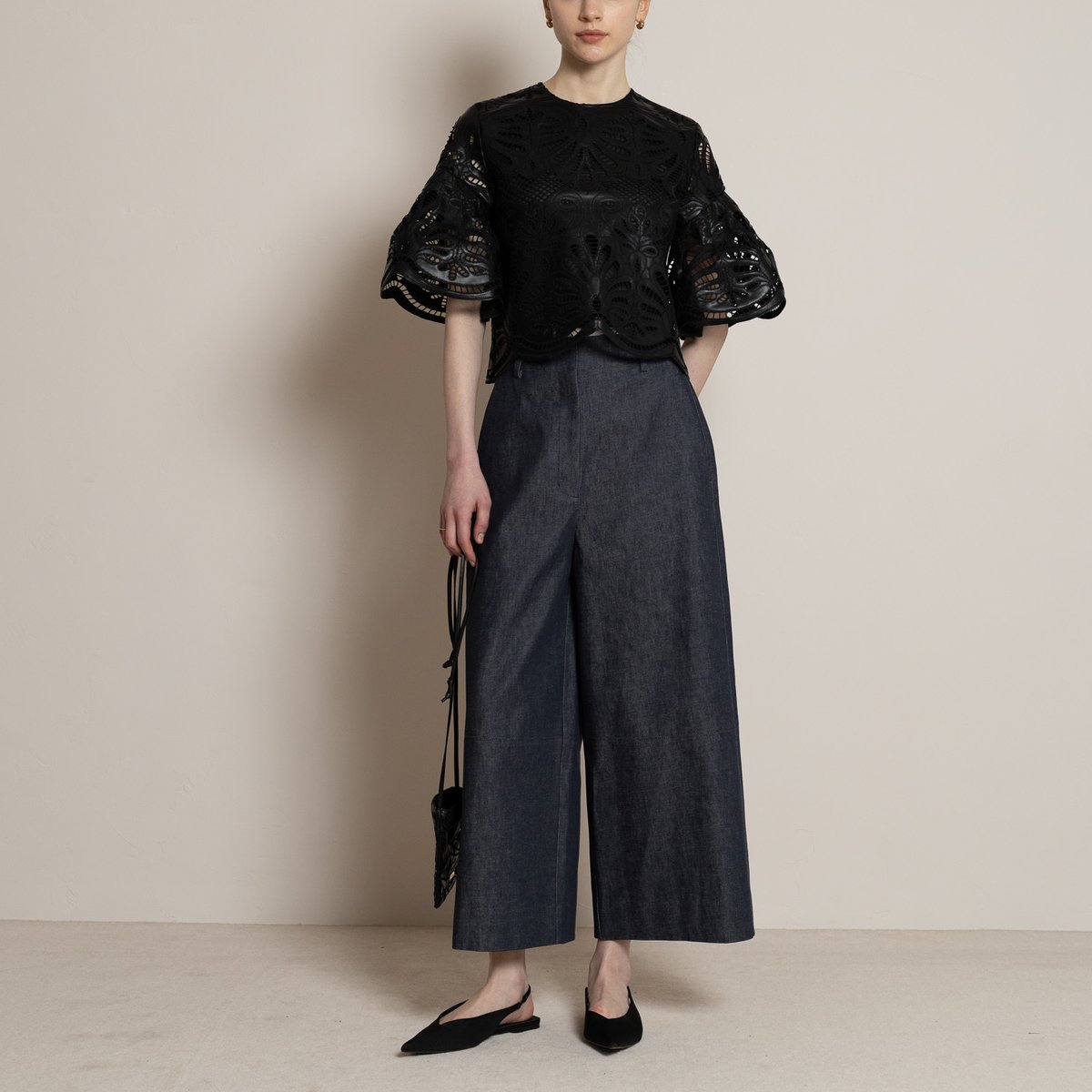 Leather Lace Scalap BL black | HEVE