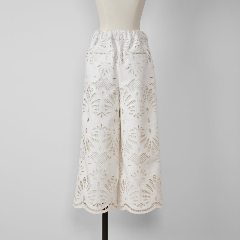 再予約】Leather Lace Scalap PT white | HEVE