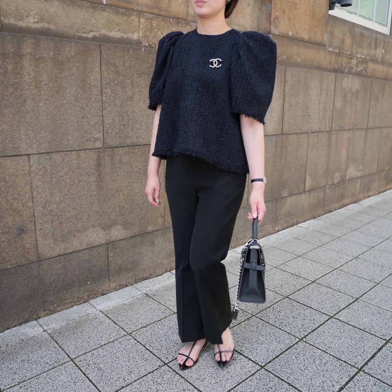 Bubbly Tweed black heve へイヴ Bubbly Tweed navy | HEVE