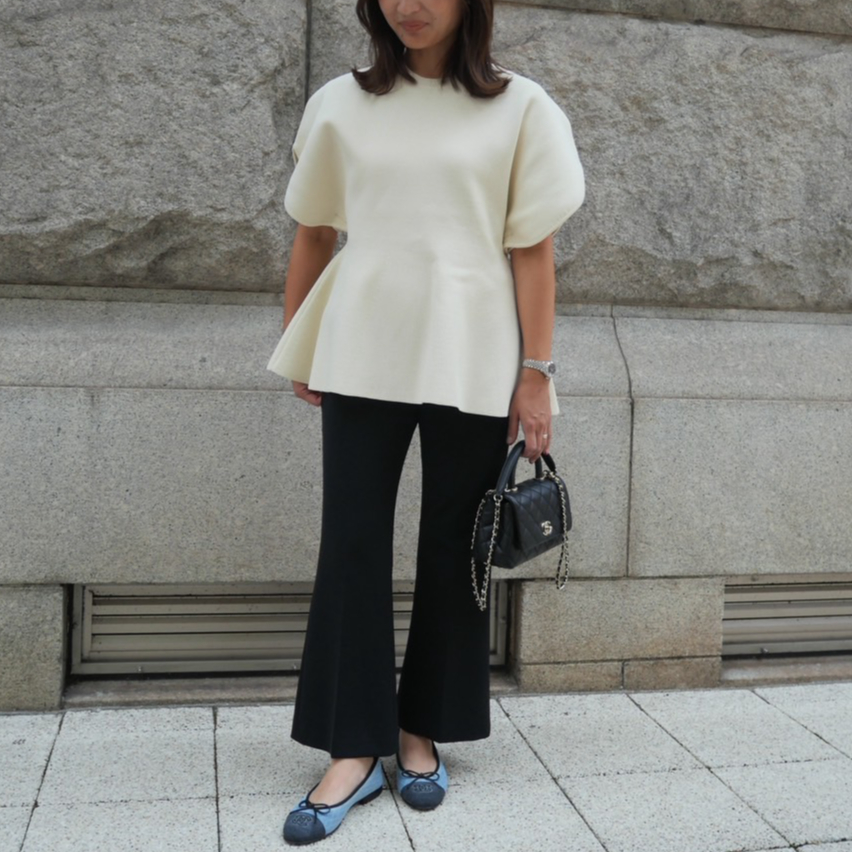 【 kkさま専用】HEVE Arch Peplum knit Arch Peplum knit black | HEVE