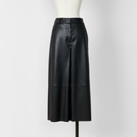 予約】Satin Dress Tuck SK navy | HEVE