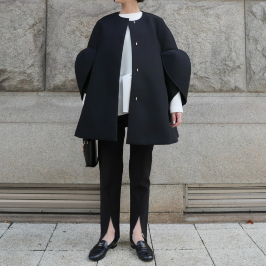 予約】Tulip Sleeve Bonding Coat | HEVE
