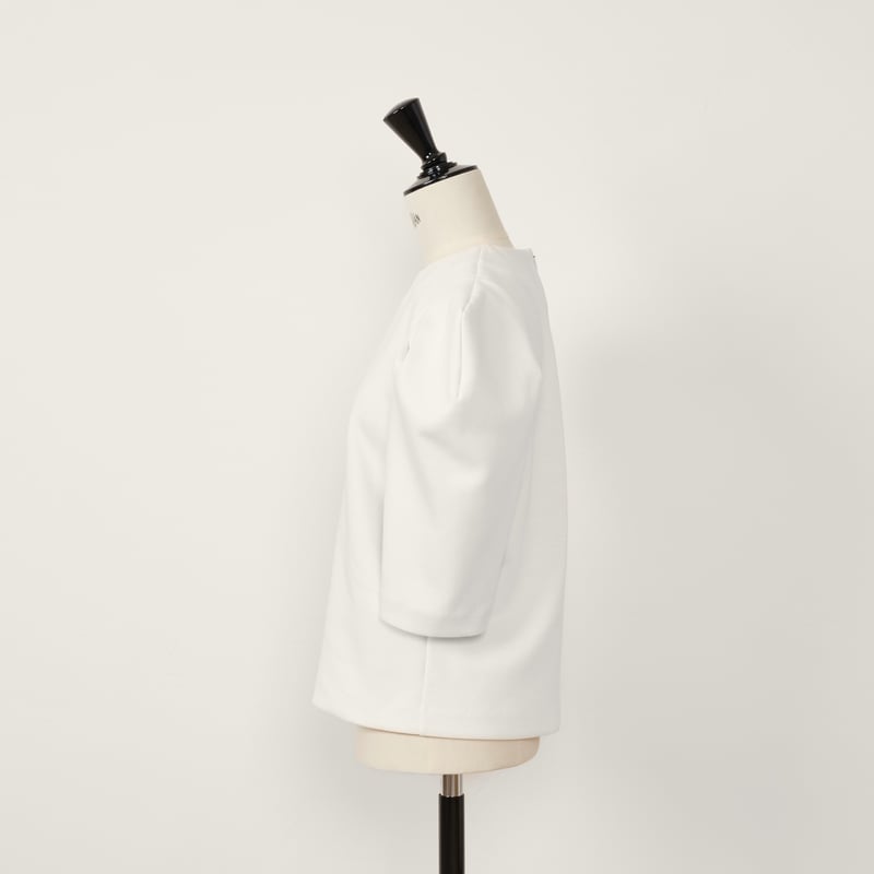 予約】Puff Shoulder Tops white | HEVE