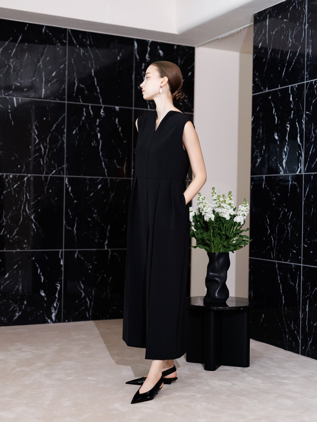 Heve 完売品】ハートネックオールインワン 38