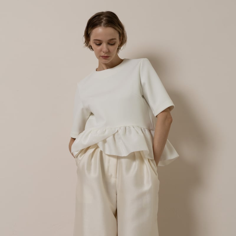 heve ピオニーペプラムブラック Heve PEONY ペプラム BL Heve