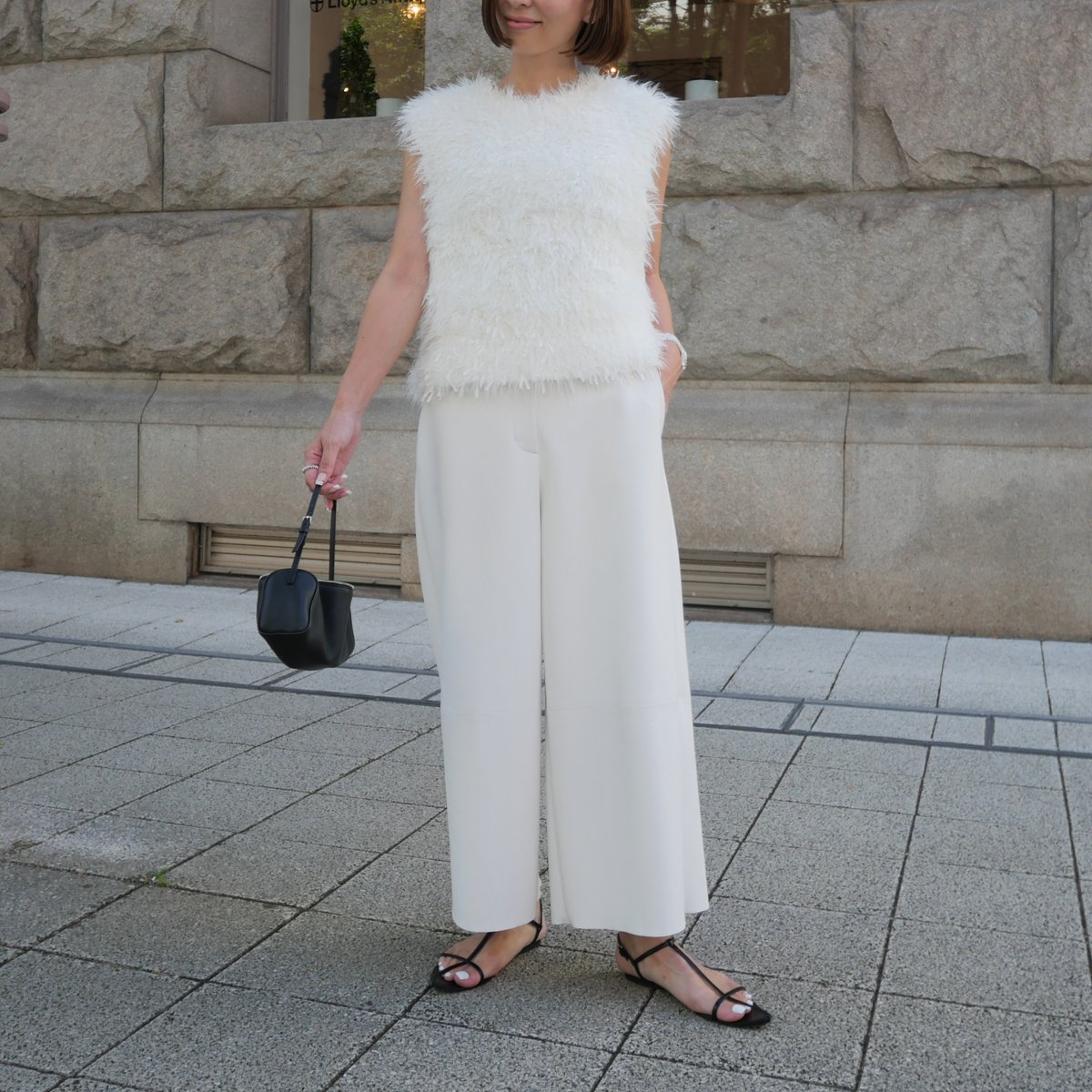 パンツ Funcouture Leather PT white 36 Funcouture Leather PT white | HEVE