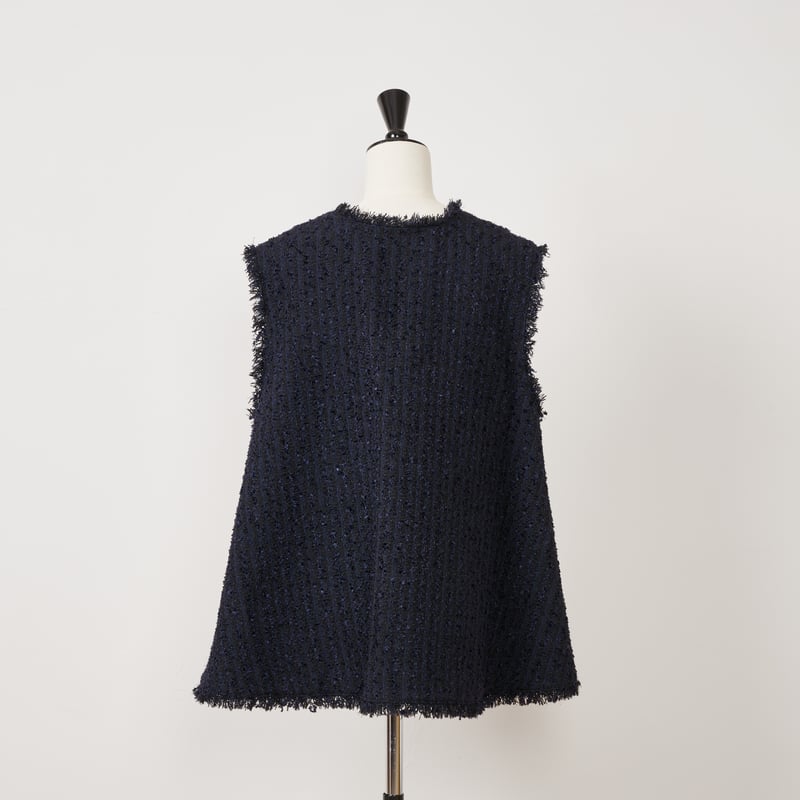 Tweed Gilet navy | HEVE