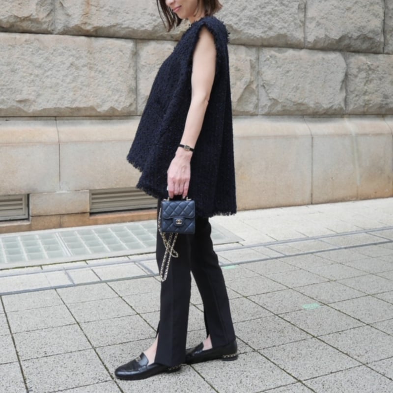 Tweed Gilet navy | HEVE