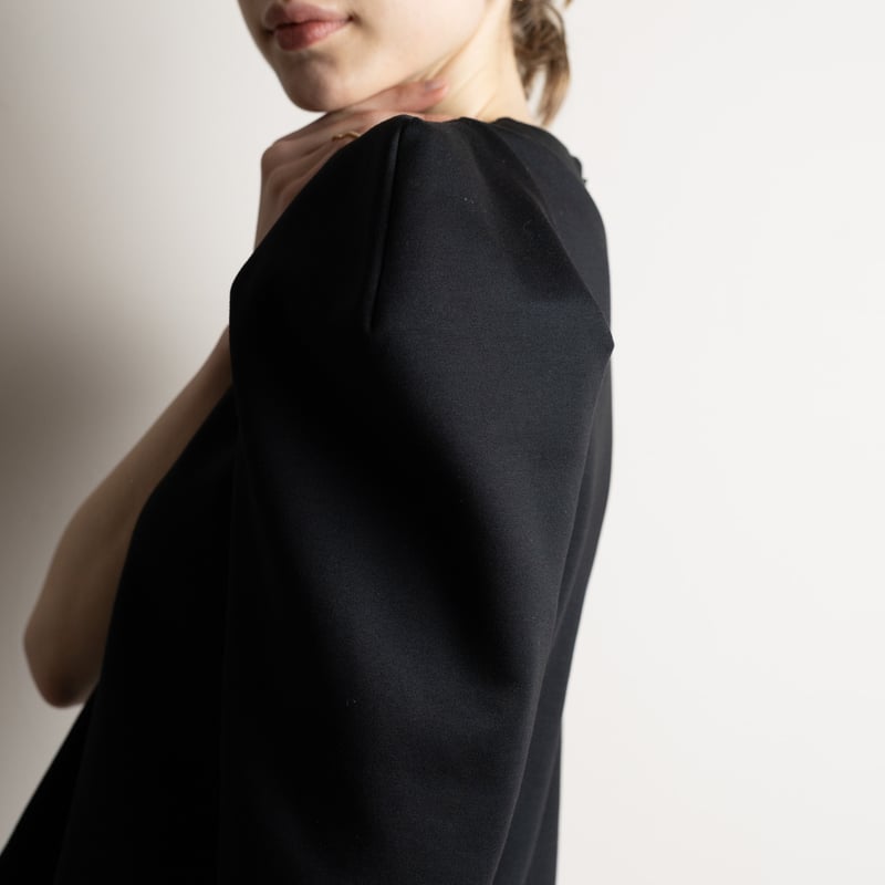 予約】Puff Shoulder Tops black | HEVE