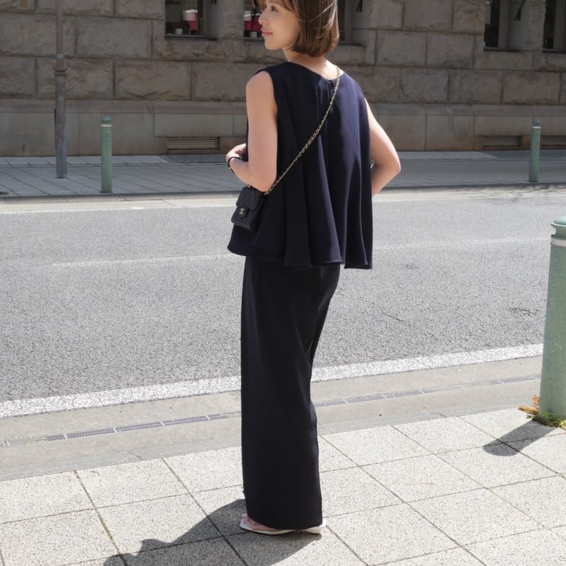 予約】Papillon Blouse navy | HEVE