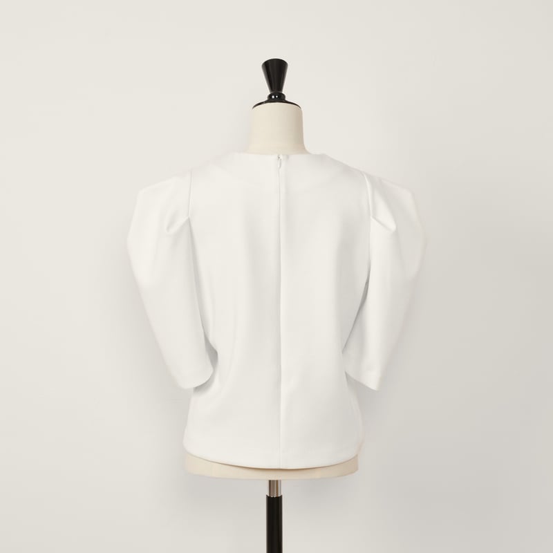 予約】Puff Shoulder Tops white | HEVE