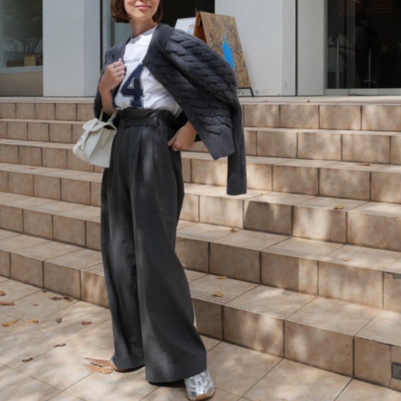 ❤️heve❤️Bubbly 2way Cable Cardigan チャコール Bubbly 2way Cable Cardigan charcoal | HEVE