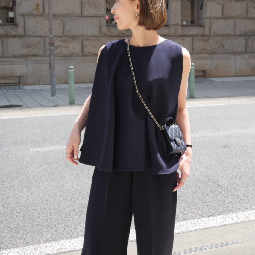 予約】Papillon Blouse navy | HEVE