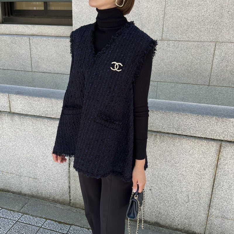 Tweed Gilet navy | HEVE