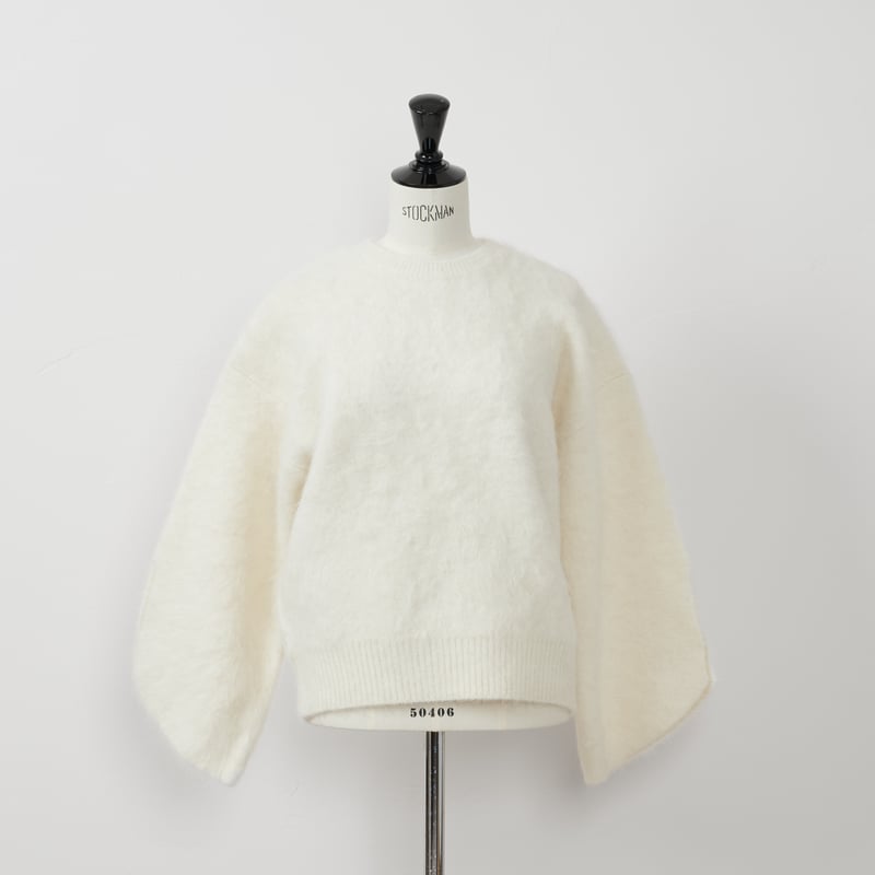トップス Heve Tulip Sleeve Alpaca Knit ivory | HEVE
