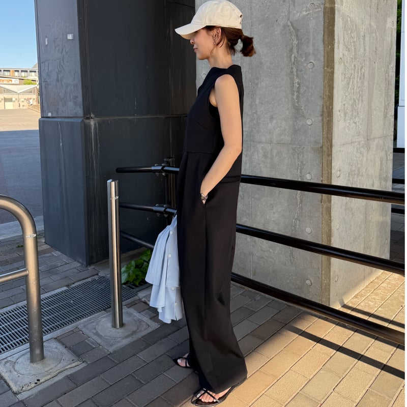 ★週末お値下げ★Heve ハートネックオールインワン36 Heart neck all-in-one black | HEVE