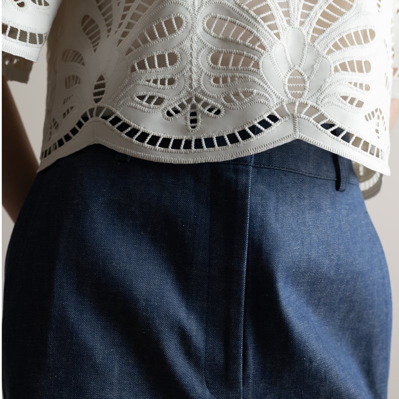 Leather Lace Scalap BL white | HEVE