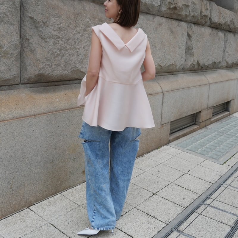 トップス Heve two charm blouse two charm blouse ピーチ | HEVE