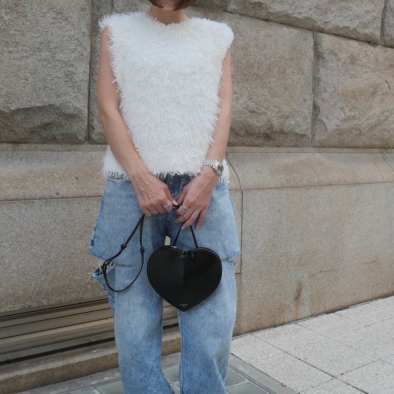 heve♡Tinker Knit white(ニット)ホワイト Tinker Knit white | HEVE