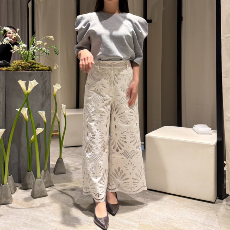 予約】Puff Shoulder Tops gray | HEVE