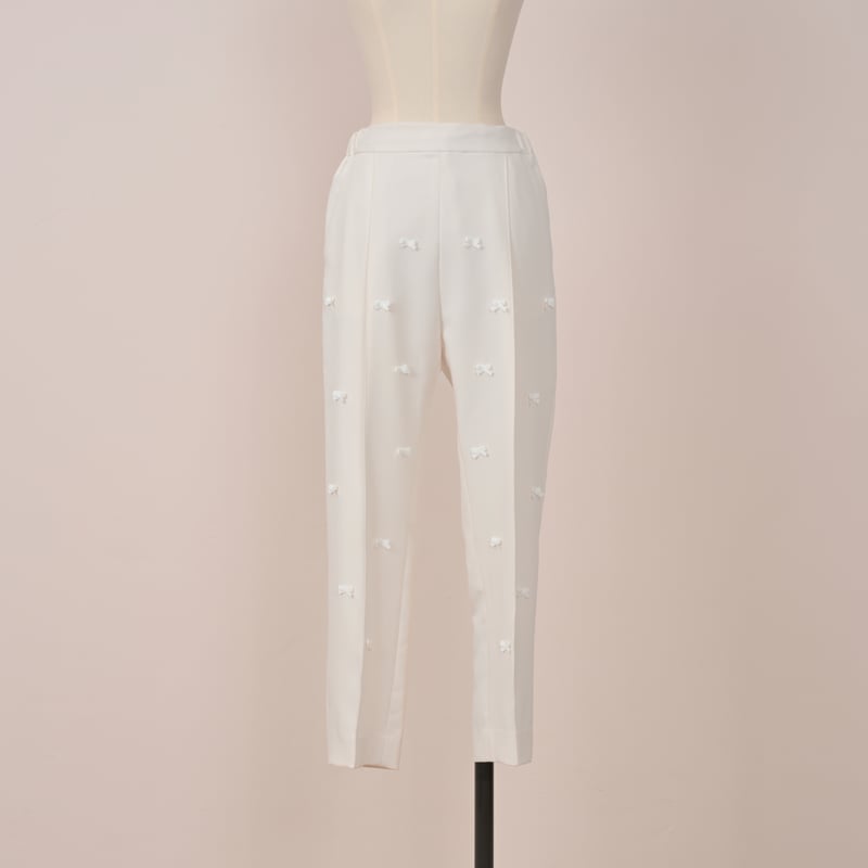 HEVE リボンドットパンツ