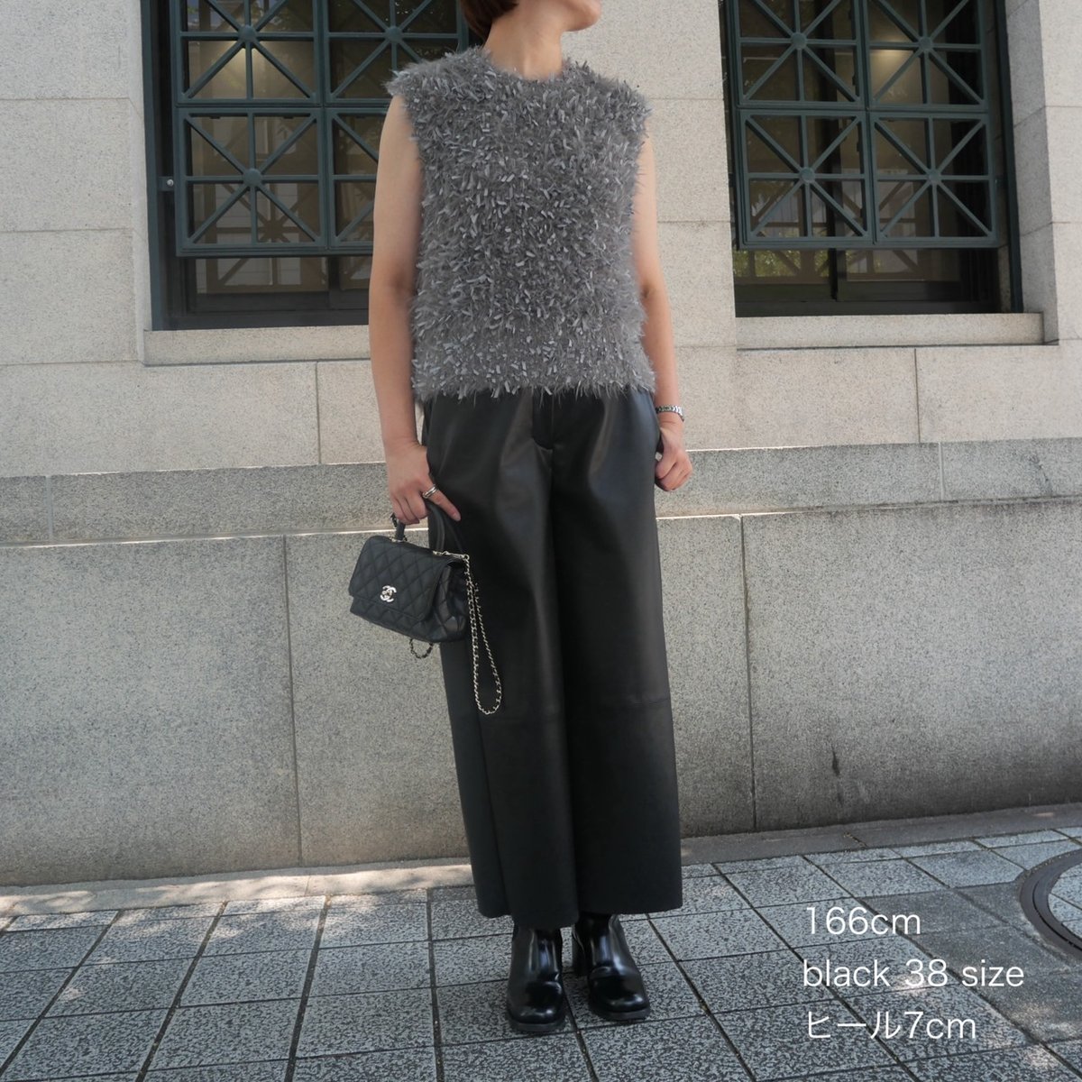 heve レザーパンツ Funcouture Leather PT black | HEVE