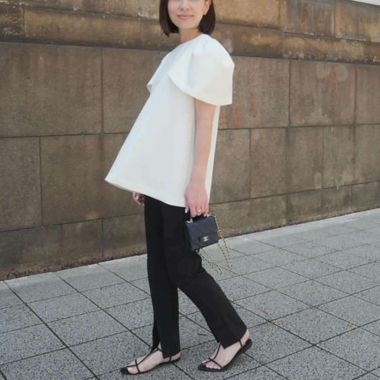 Heve ヘイヴ HEVE ヘイブ　バブリーブラウス　ホワイト HEVE へイヴ シアーバブリーブラウス ホワイト