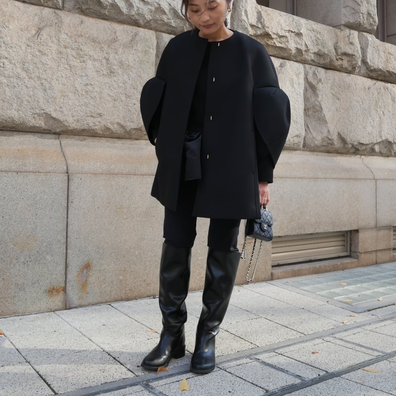 HEVE Tulip Sleeve Bonding Coatノベルティ付き HEVE Tulip Sleeve Bonding Coatノベルティ付き 予約】Tulip Sleeve